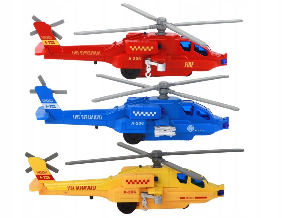 Unikalny design i różnorodność kolorów helikopterów