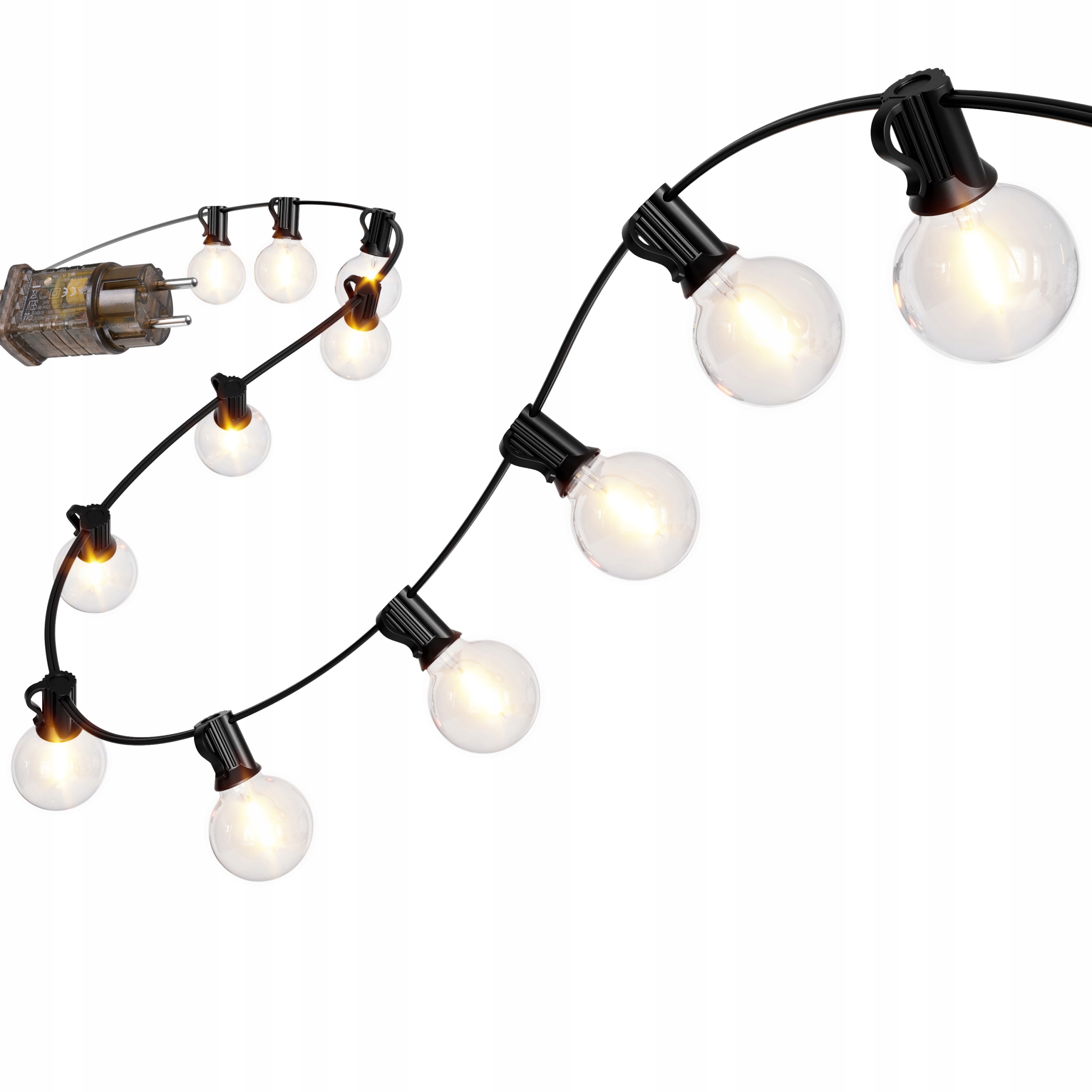 Długość 15m z 25 żarówkami LED – doskonałe do dekoracji