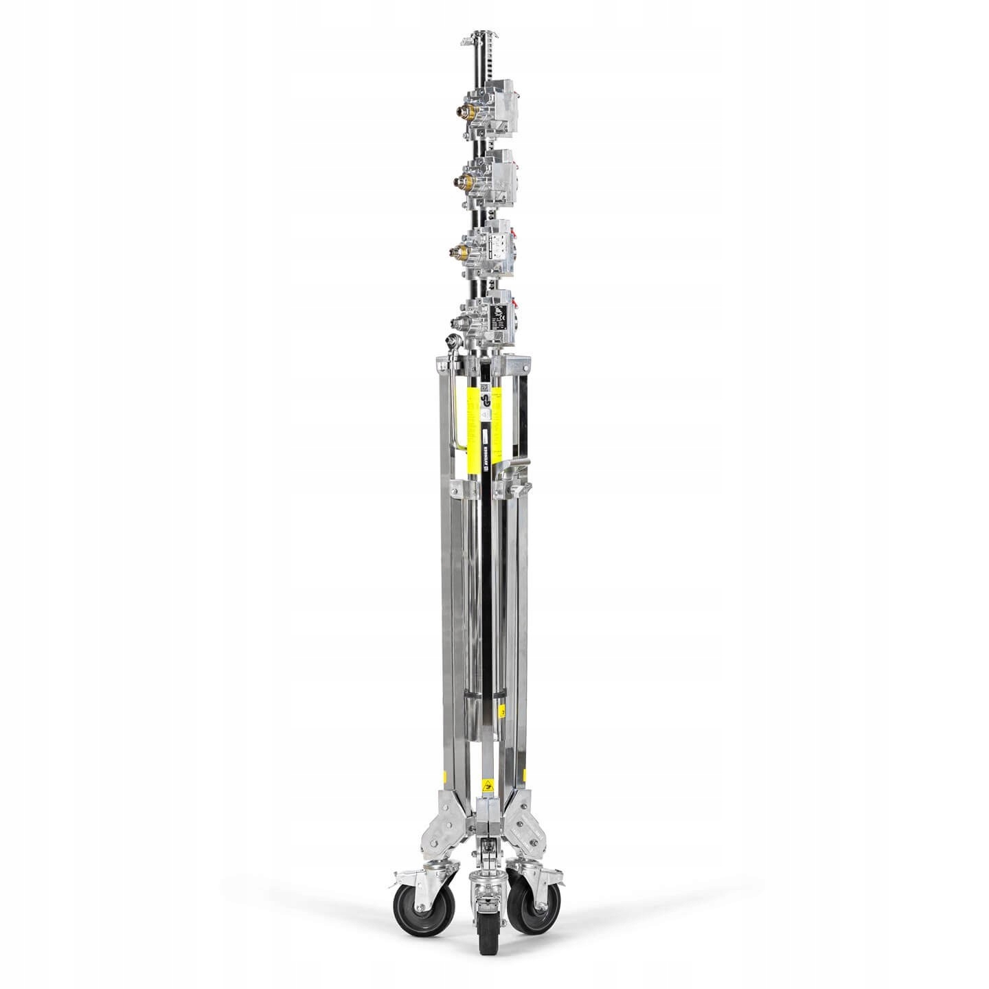 Solidna konstrukcja z chromowanej stali i aluminium