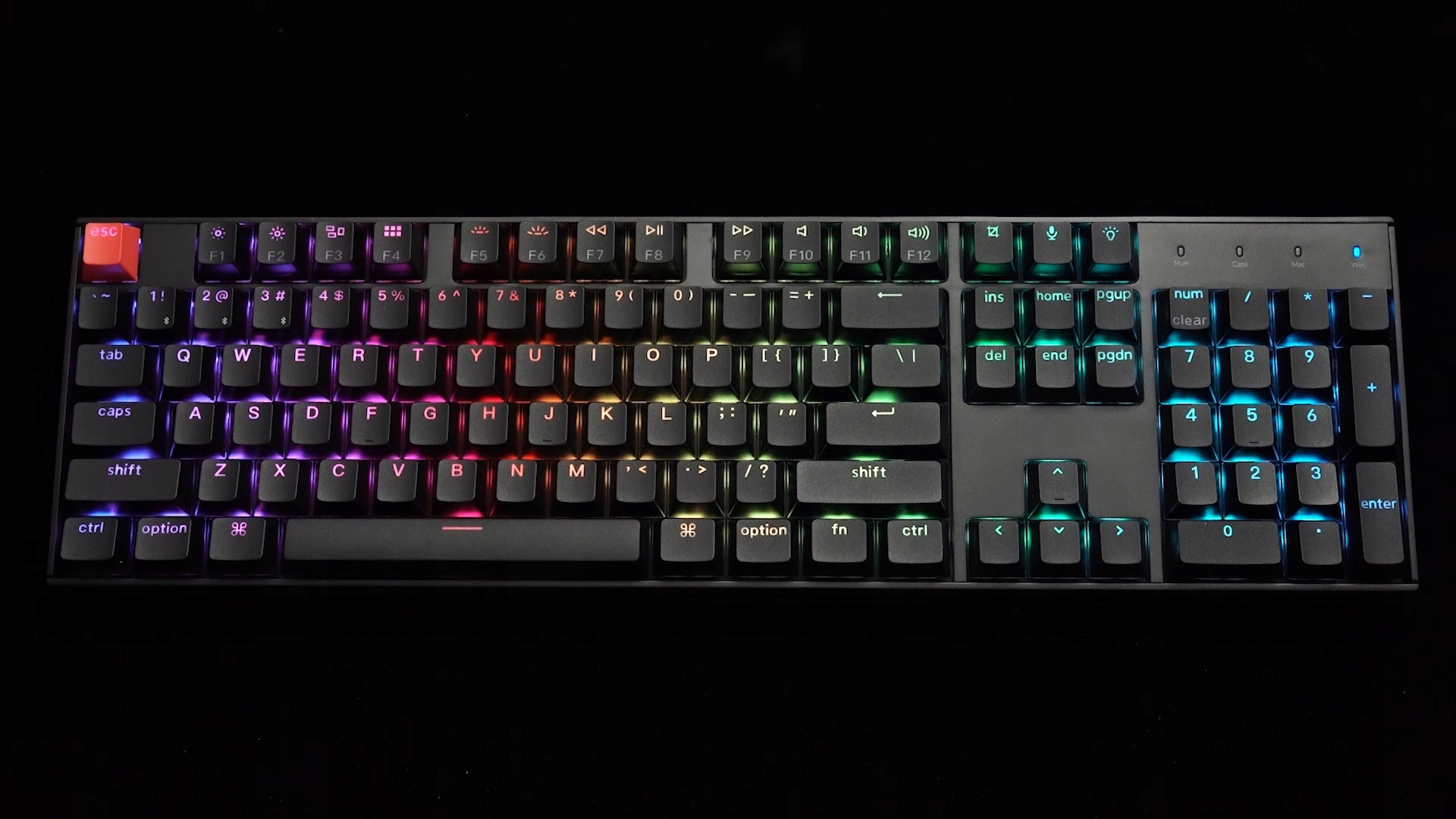 Wersja z podświetleniem RGB i aluminiową ramą