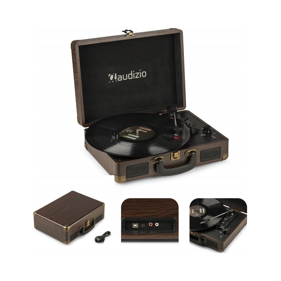 Gramofon w walizce RP114W Audizio – Stylowy dodatek do Twojego wnętrza