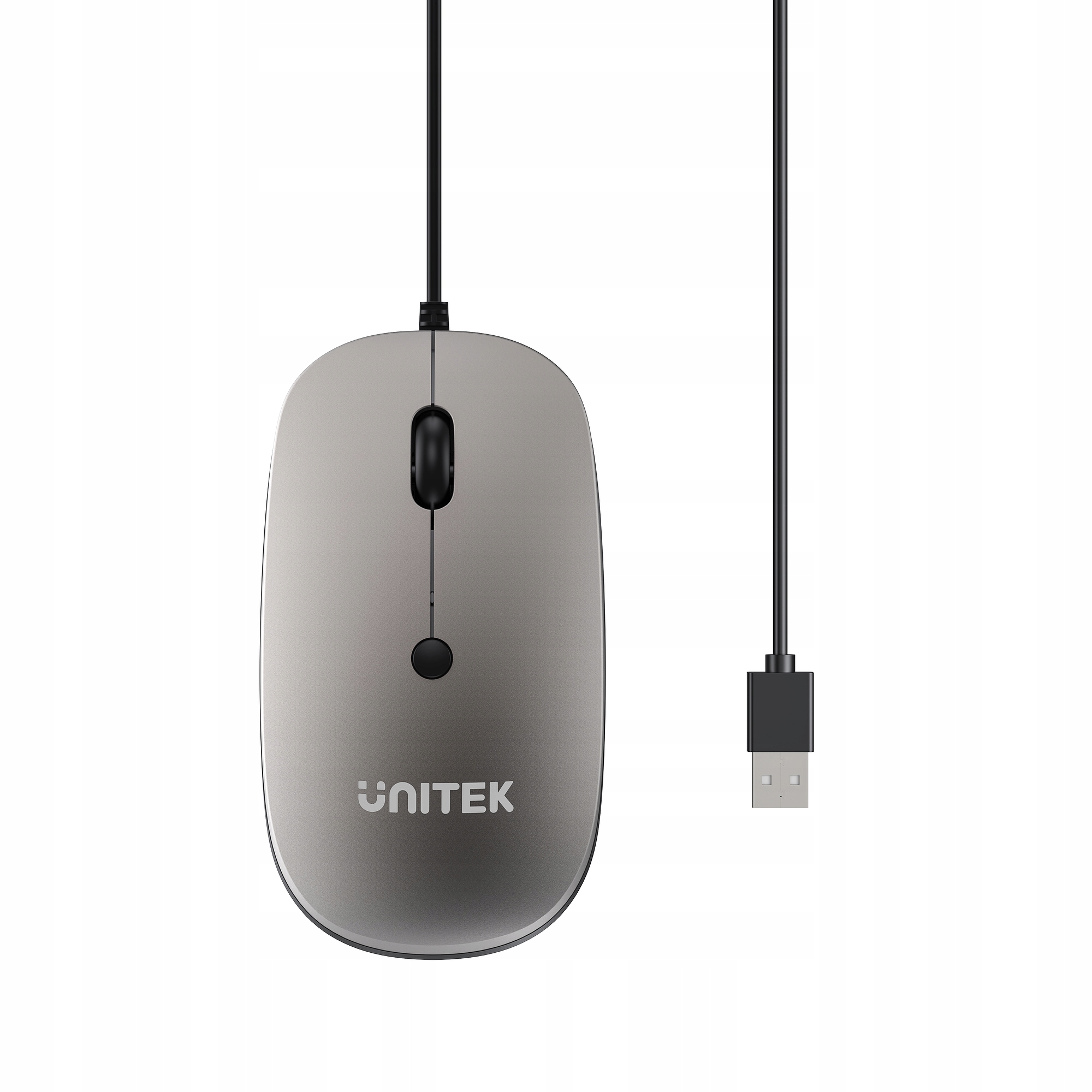 Unitek Przewodowa mysz optyczna biurowa SlimTrack 1600 DPI – Idealna do pracy biurowej