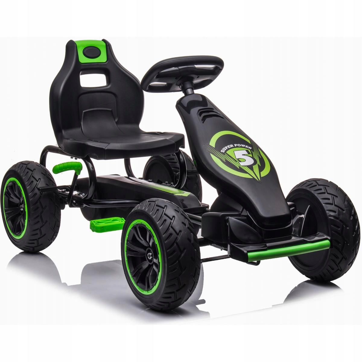 Gokart auto na pedały Enero 18 czarno – idealna zabawa dla Twojego dziecka