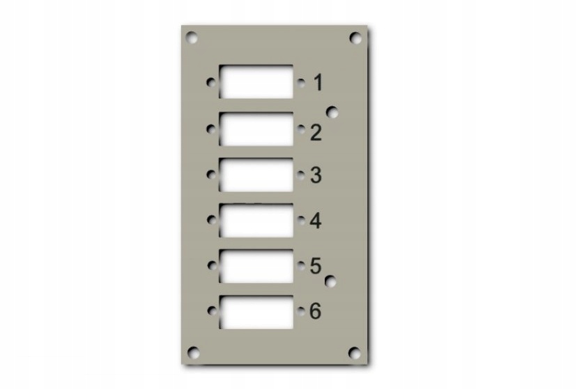 EFB Panel do przełącznicy DIN EFB 53705.1V3, 6x SC Duplex/LC Quad ...