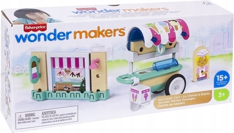 Fisher Price Wonder Makers wózek do lodów GLY24 – Kreatywna zabawa dla dzieci
