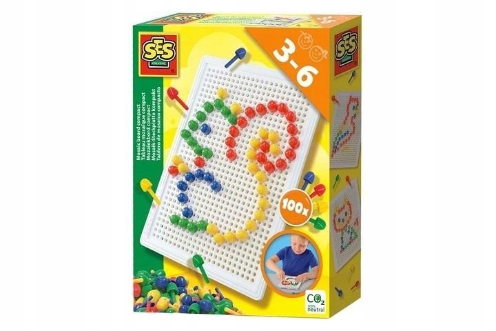 SES Kompaktowa tablica mozaikowa 14046 – Kreatywna zabawa dla dzieci