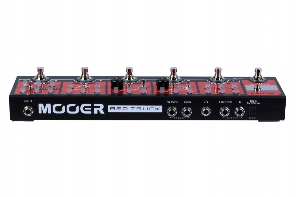 Sześć efektów w jednej jednostce – Szef, Overdrive, Distortion, Modulacja, Opóźnienie, Pogłos