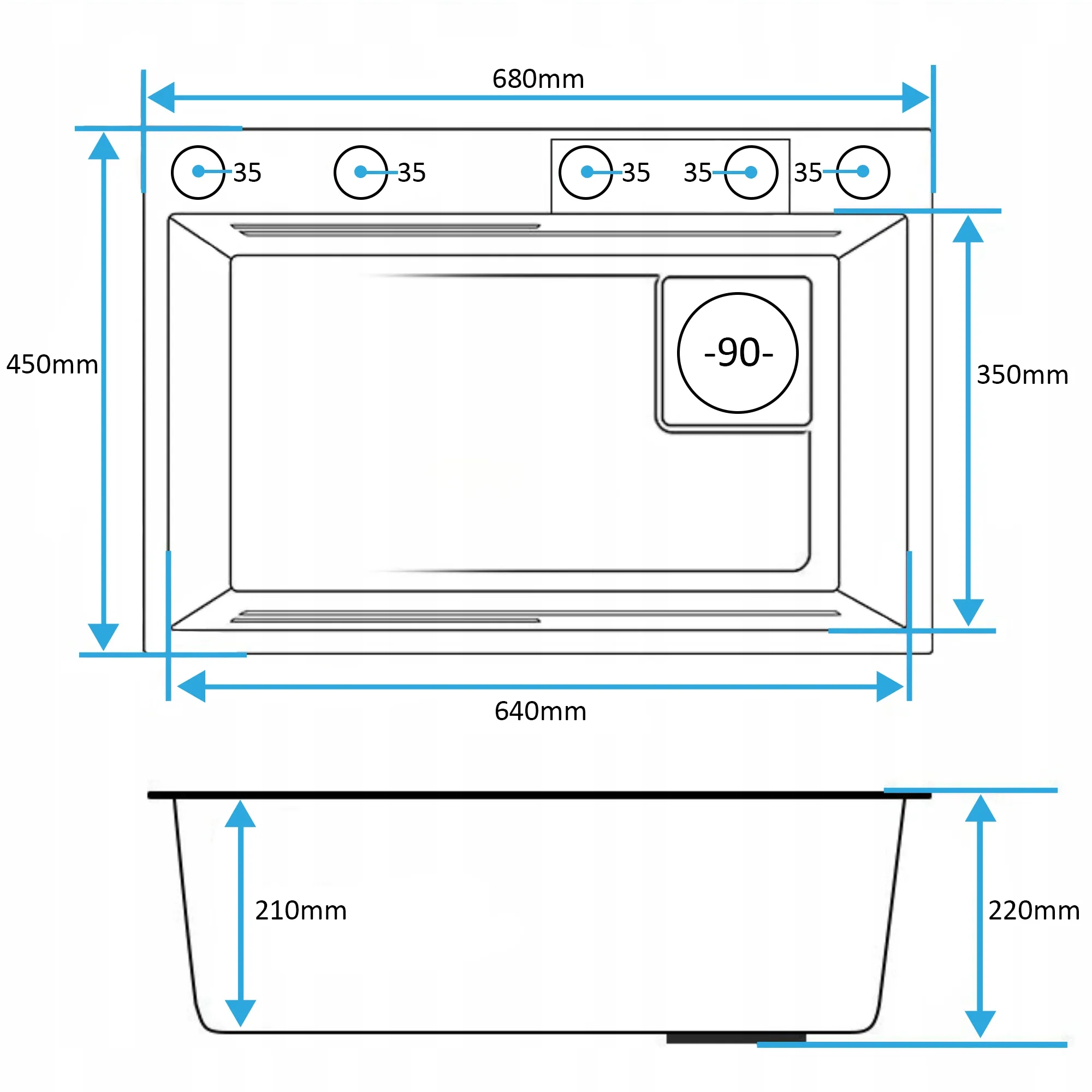 Wygodny kran kuchenny z wyciąganą wylewką 360°