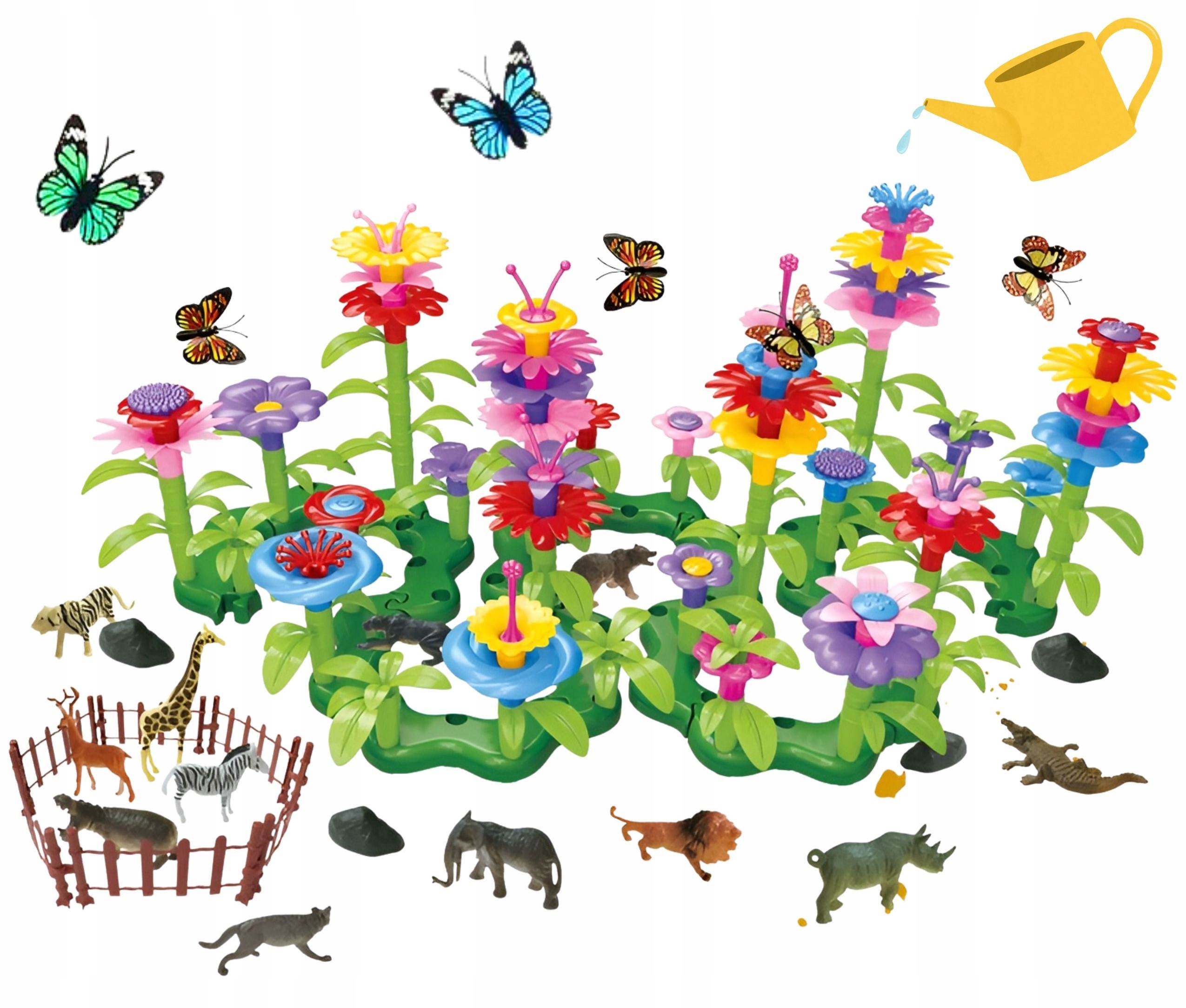 Interaktywne figurki zwierząt w zestawie