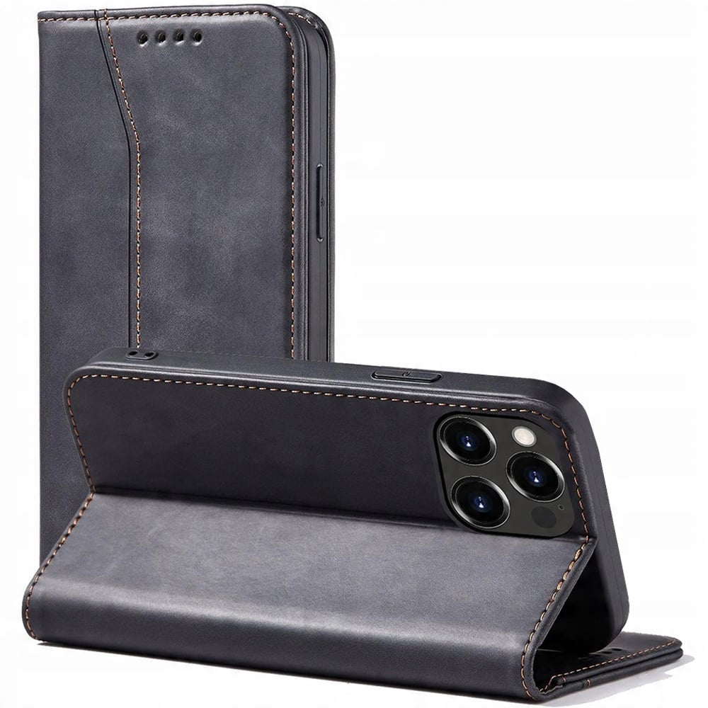 Magnet Fancy Case – Etui z klapką do iPhone 14 Pro Max w kolorze czarnym