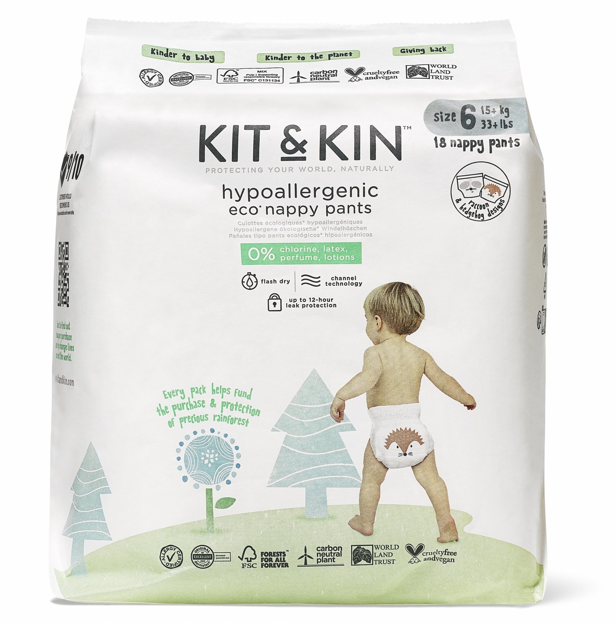 Pieluchomajtki Kit and Kin Hipoalergiczne Rozmiar 6 XL – Komfort i bezpieczeństwo dla Twojego dziecka