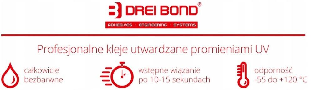 DREI BOND DREI BOND Kleje UV do szkła