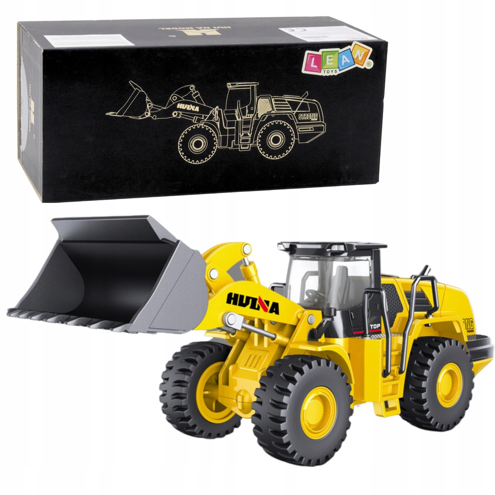 Koparko Ładowarka Metalowa Huina 1:50 – Realistyczny model budowlany