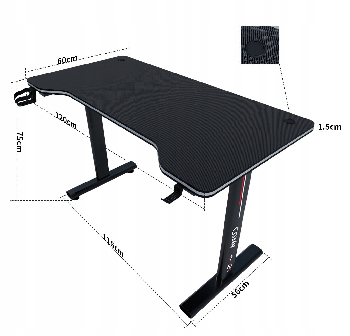 Wymiary i design – Przestronność biurka 120 cm