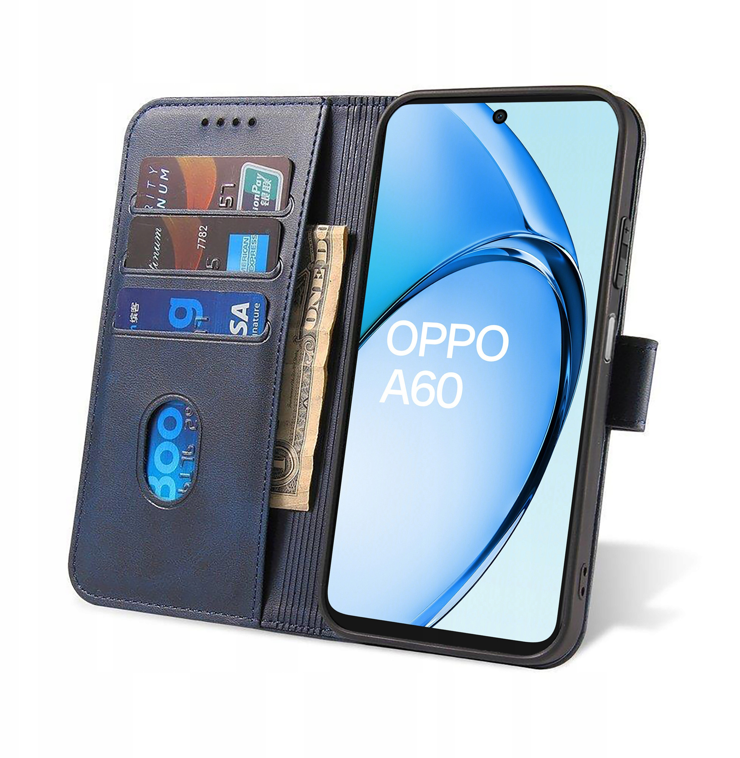Etui do Oppo A60 4G Skórzane PORTFEL SKIN CASE – Ochrona i styl w jednym