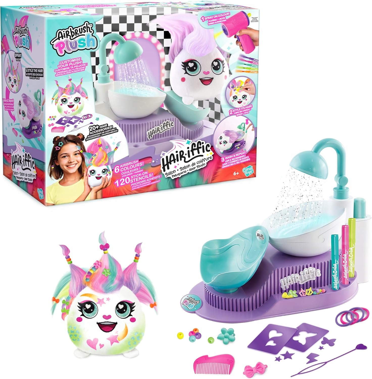 AIRBRUSH PLUSH POKOLORUJ PLUSZAKA – Kreatywna zabawa w salonie fryzjerskim