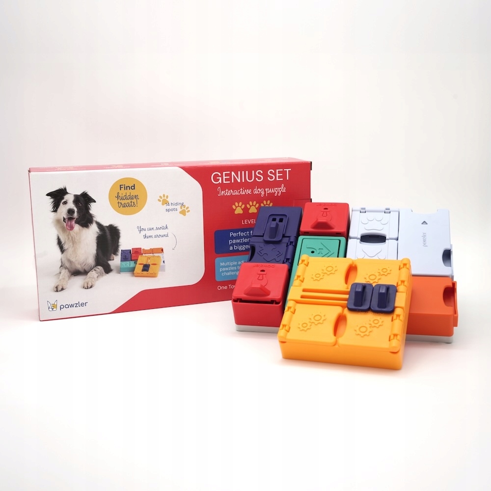 Pawzler Genius – Zestaw modułowych zabawek dla psa wspierających rozwój poziom 3