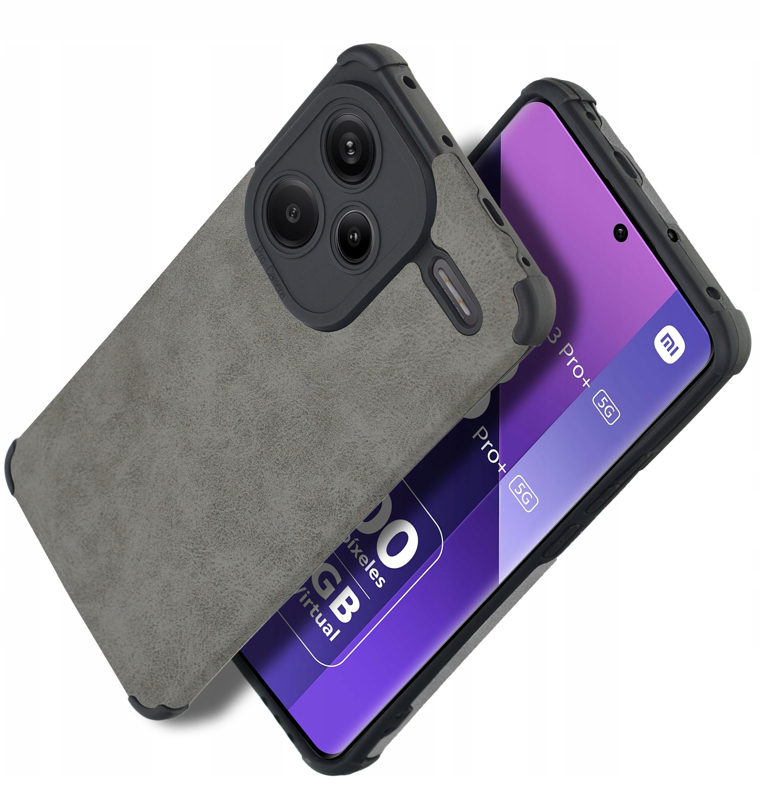 Etui do Xiaomi Redmi Note 13 Pro+ Plus 5G silikonowe SKÓRZANE VINTAGE CASE – Elegancka ochrona dla Twojego smartfona