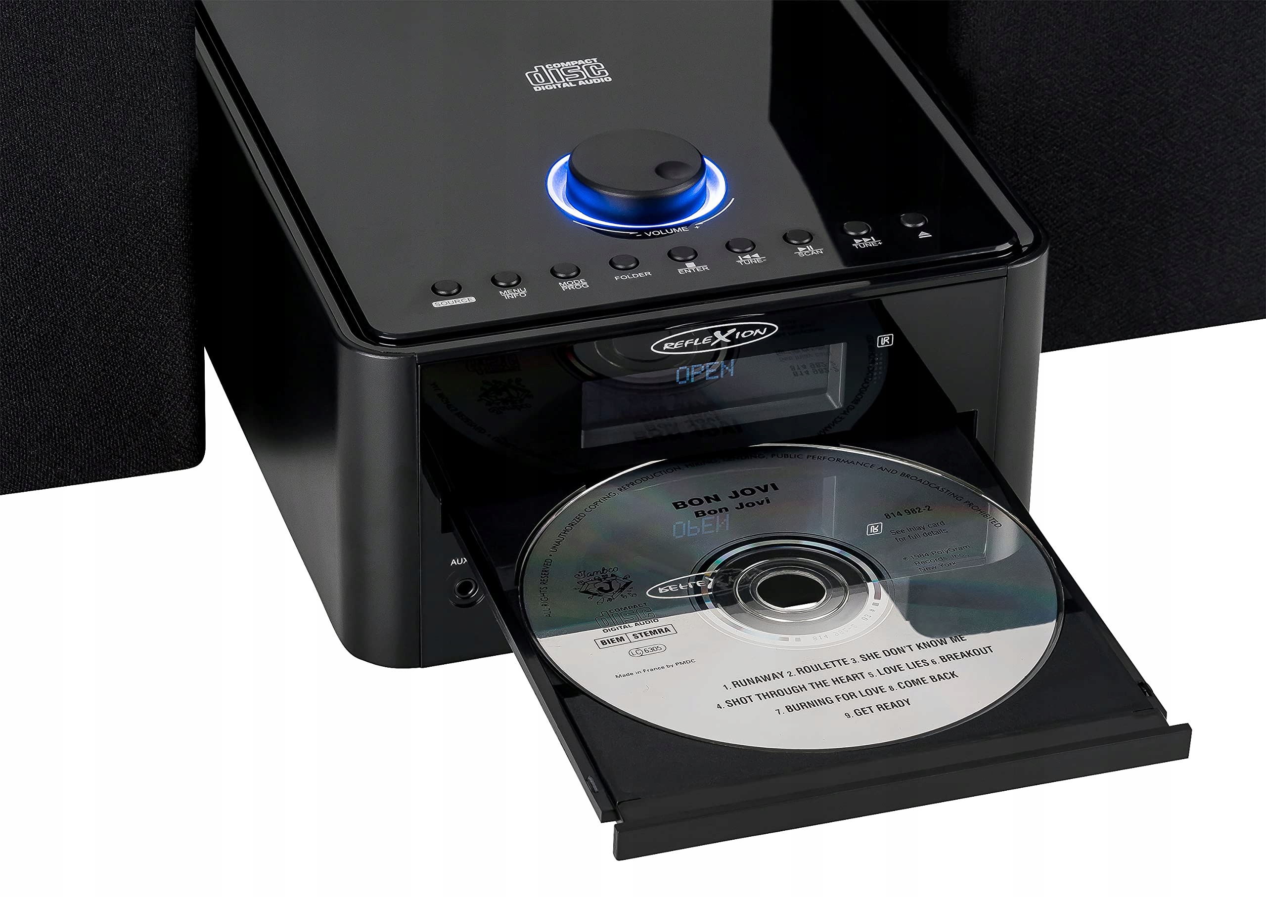 Funkcje odtwarzania: CD, radio DAB i FM