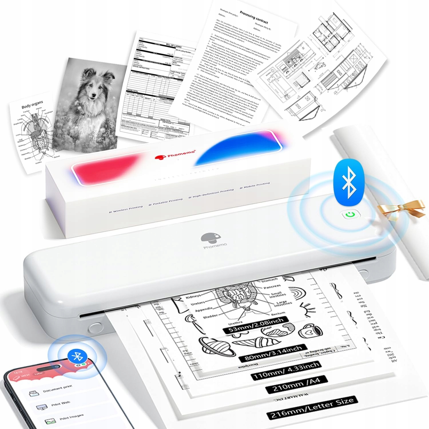 M834 drukarka termiczna A4 – Mobilne rozwiązanie do druku