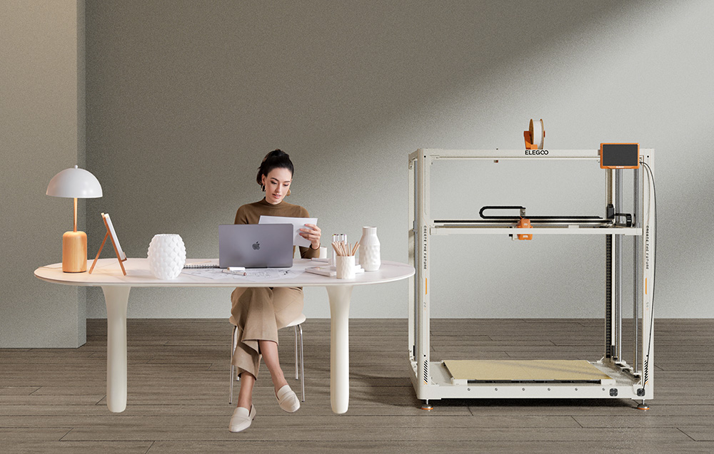 Drukarka 3D ELEGOO OrangeStorm Giga – przemysłowa skala możliwości - Ogromna przestrzeń robocza dla dużych projektów