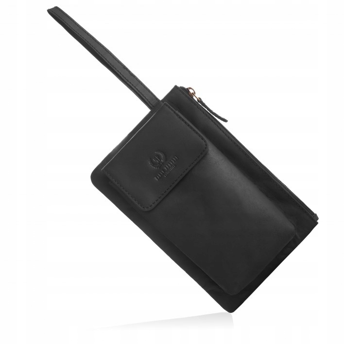 Saszetka męska skórzana do ręki vintage T-90-HBL – Styl i funkcjonalność na co dzień