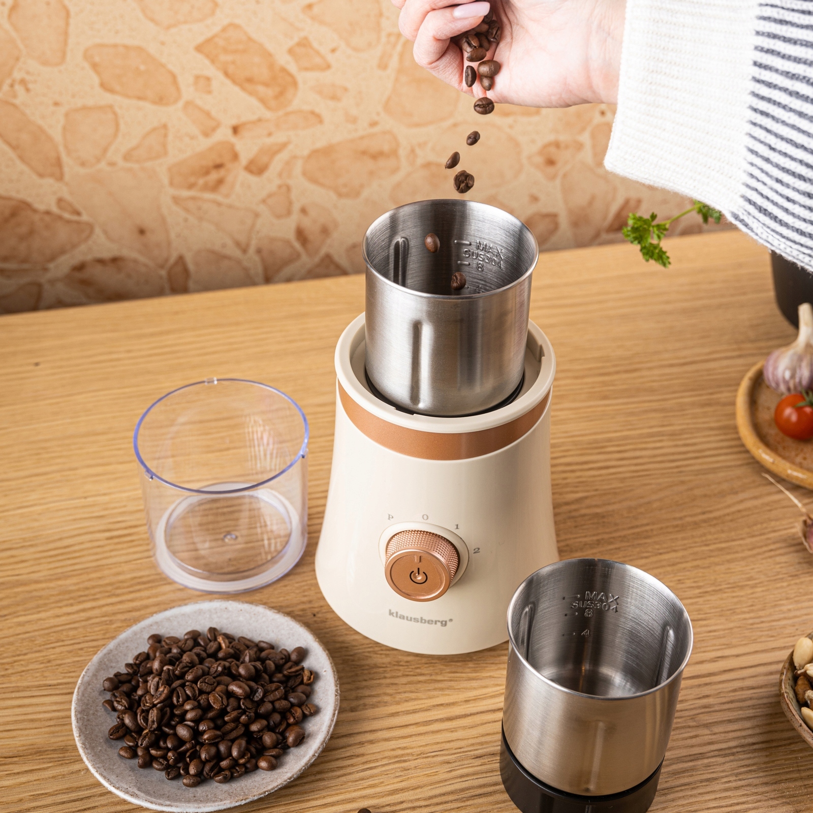 Funkcjonalność 2w1 – Mielenie na sucho i mokro