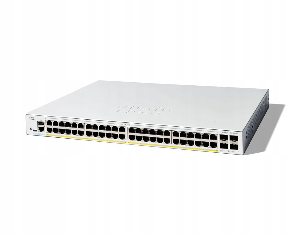 Wysoka liczba portów – 48 portów Gigabit Ethernet