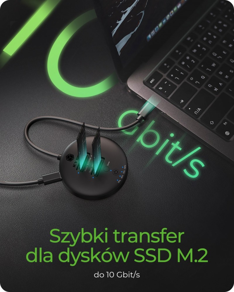 Szybkość transferu do 10 Gbit/s – Wydajność na najwyższym poziomie