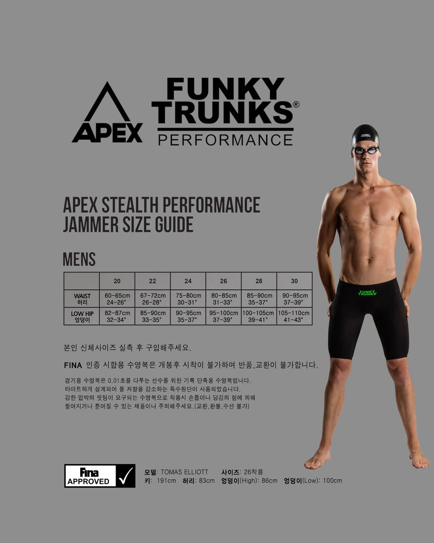 FUNKITA STRÓJ STARTOWY MEN'S APEX VIPER JAMMERS BLACK ATTACK FTP618M0105618 – Idealny wybór dla profesjonalnych pływaków