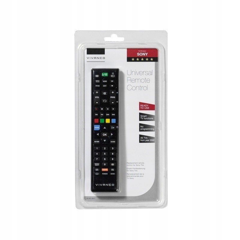 Pilot RTV Vivanco – Uniwersalny pilot do telewizorów Sony