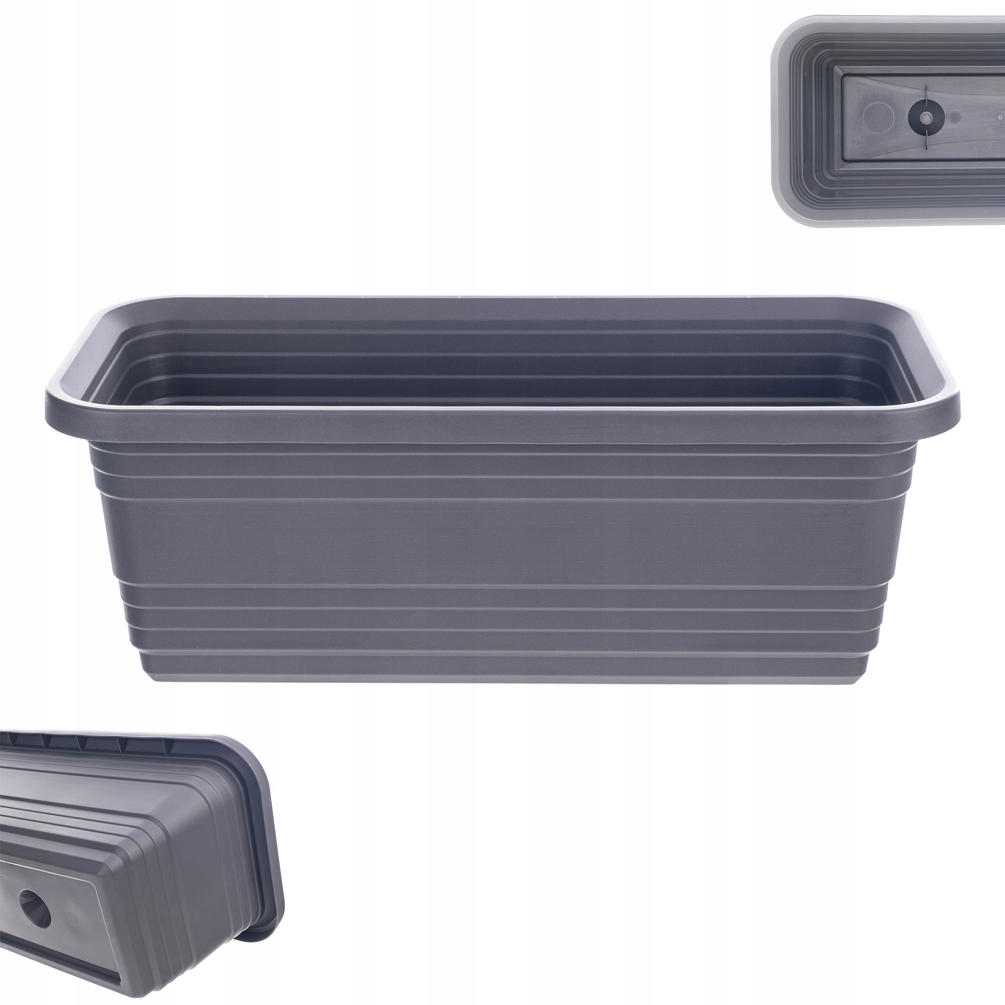 KADAX Skrzynka Balkonowa Doniczka Donica 40cm Antracyt – Idealny wybór dla Twojego balkonu