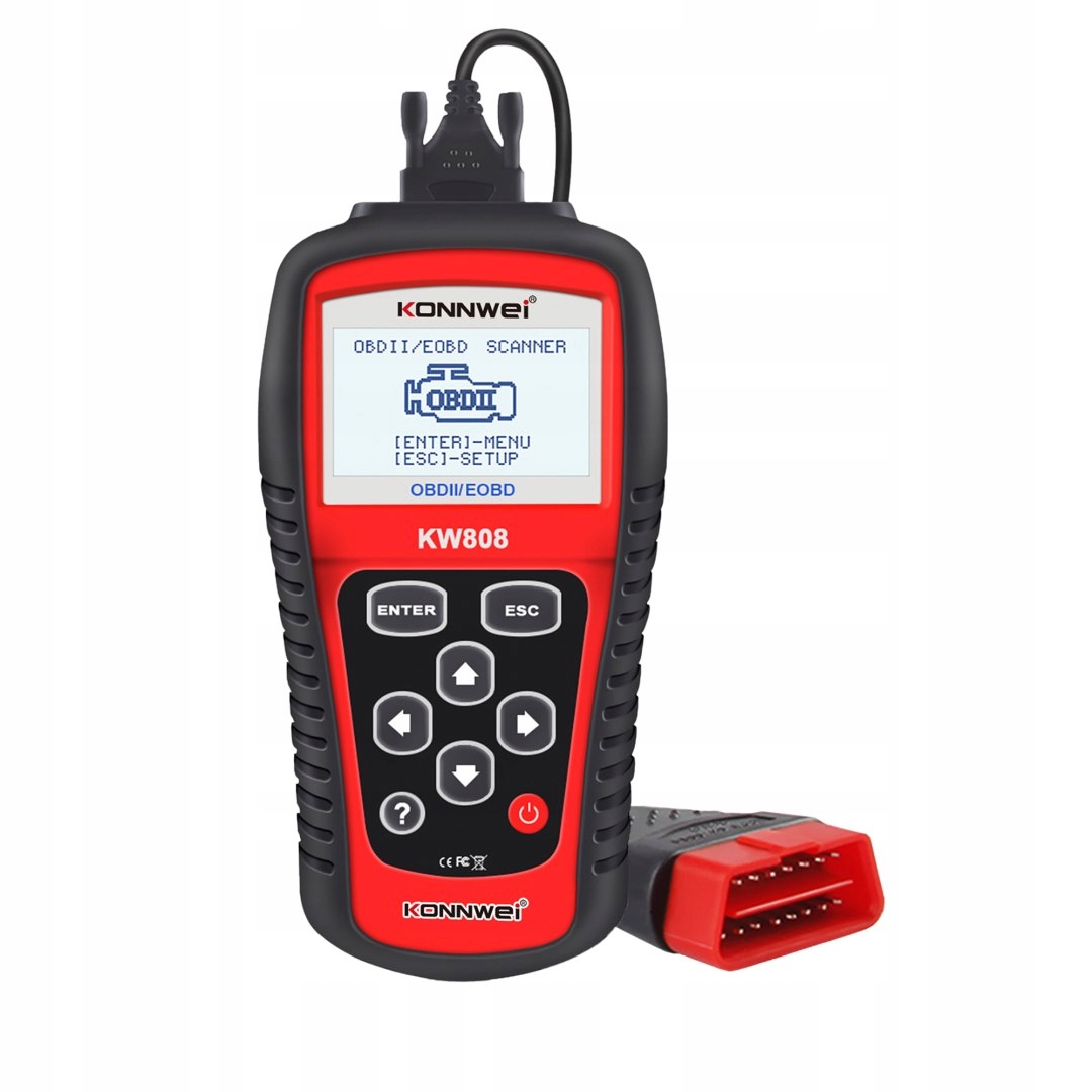 Konnwei Miernik diagnostyczny, skaner OBD2 KW808 – Twoje wsparcie w diagnostyce pojazdów