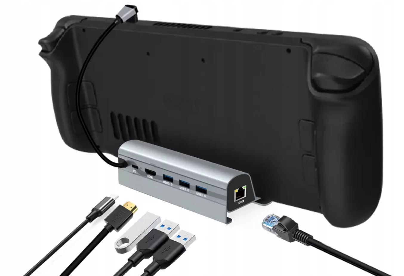 HUB 6w1 Adapter USB-C HDMI 4k 60Hz – Idealny dodatek do Steam Decka