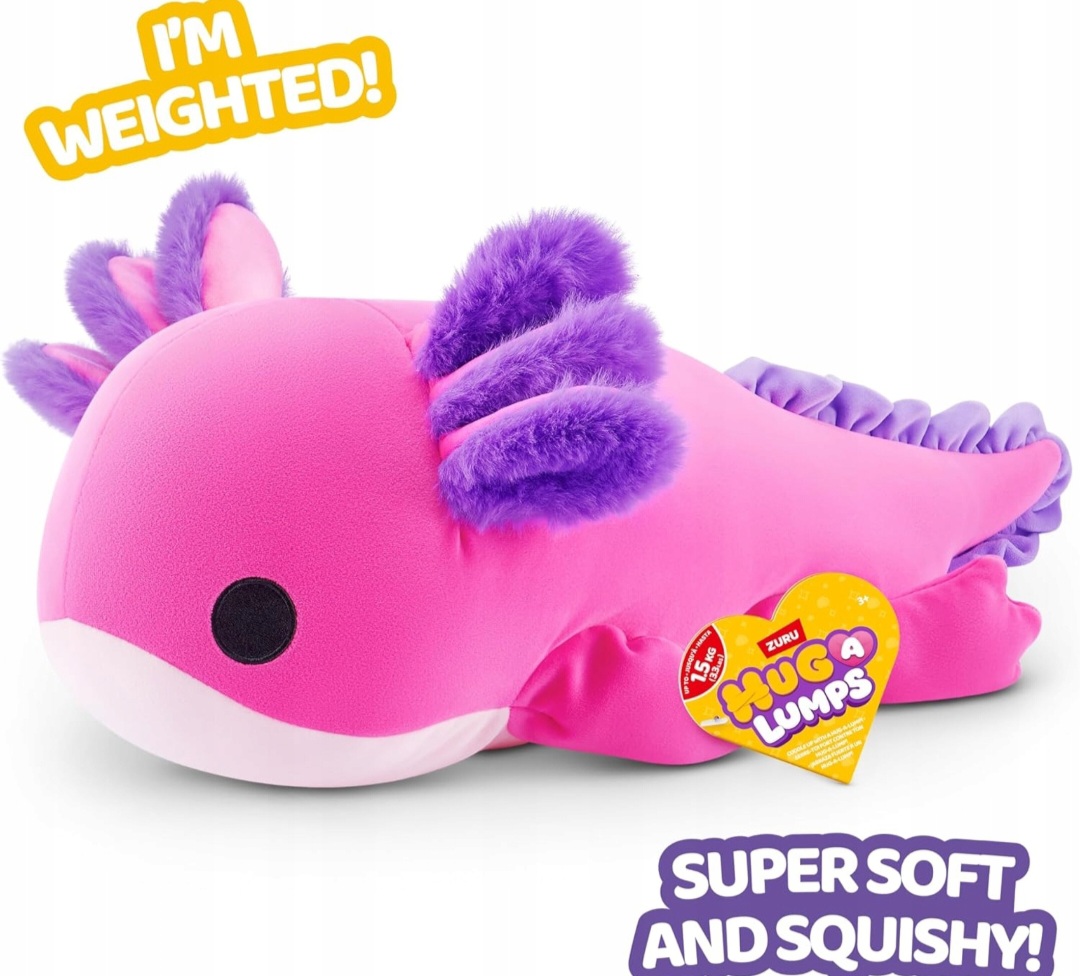 ZURU Hug a Lumps Axolotl – Maskotka terapeutyczna dla dzieci