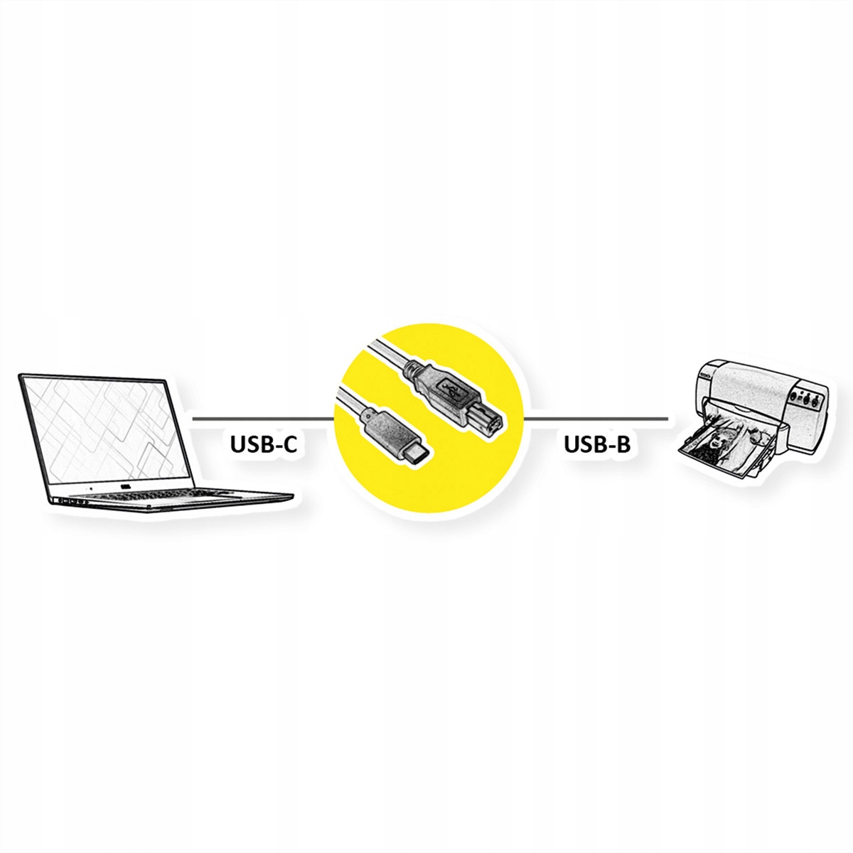 Kabel USB-C - USB-B 3 m Czarny (11.02.8337) – Idealne połączenie dla Twojego sprzętu