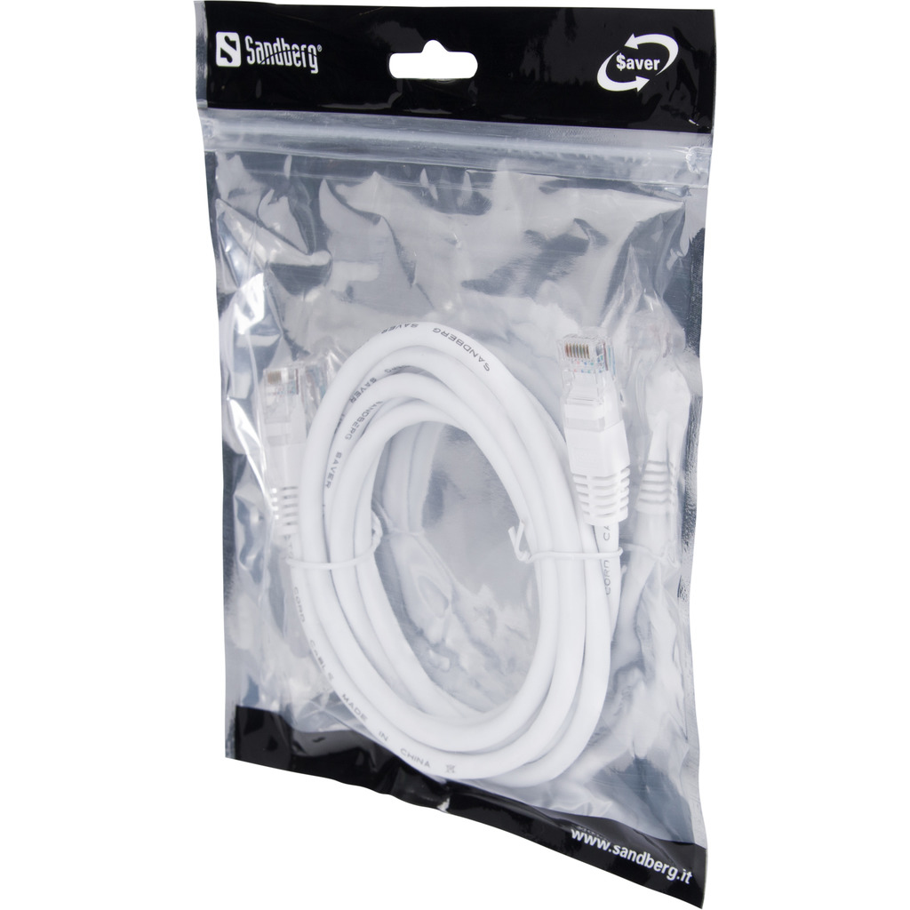 Kabel sieciowy Sandberg UTP Cat6 2m SAVER (306-94) – Wysoka jakość połączeń