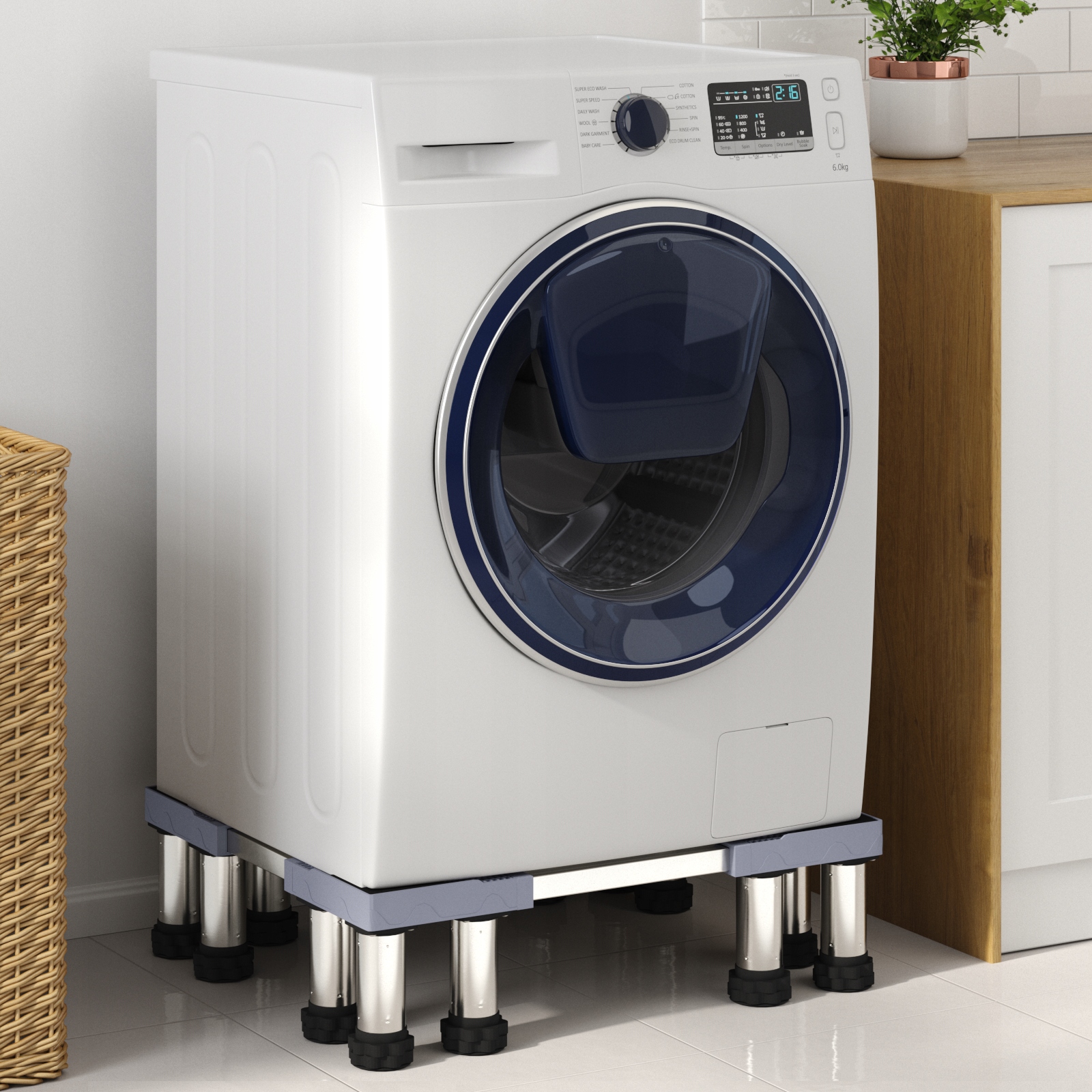 Podstawa do pralki regulowana 300 kg Lumarko – Idealne wsparcie dla Twojej pralki
