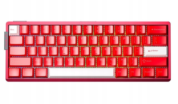 Klawiatura mechaniczna AULA AG60 Pro White+Red – Doskonałość w grach
