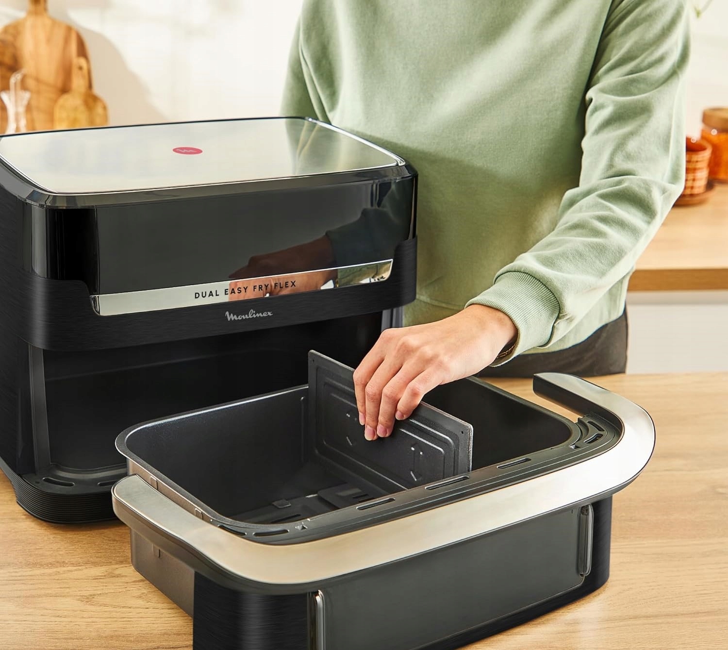 Wyjmowany rozdzielacz – Łatwe dostosowanie pojemności