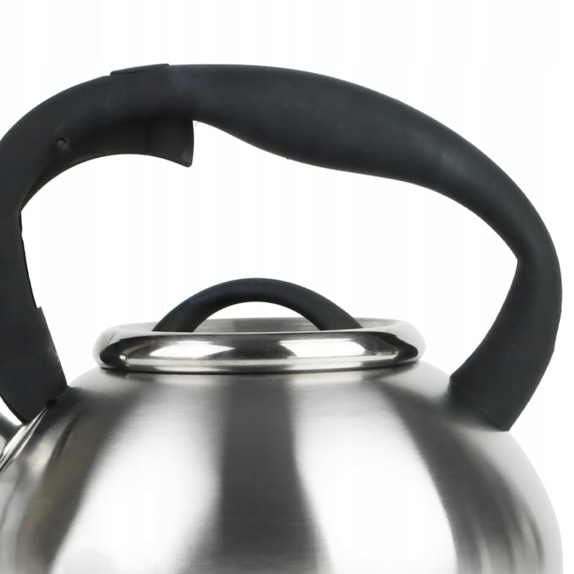 Srebrny Czajnik z Gwizdkiem Tradycyjny 2,5 L Indukcja Gaz Stal Nierdzewna – Elegancja i Funkcjonalność w Twojej Kuchni