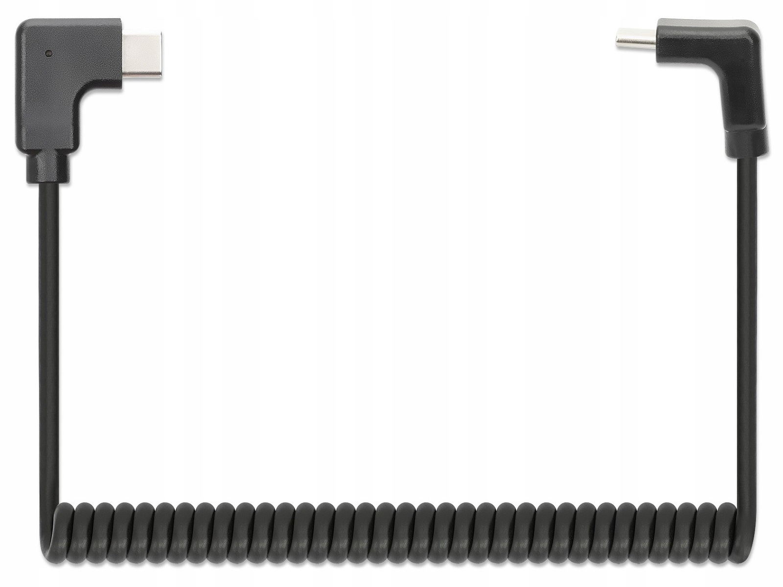 Kabel USB-C Manhattan 356213 – Spiralny Kabel do Ładowania 60W/3A