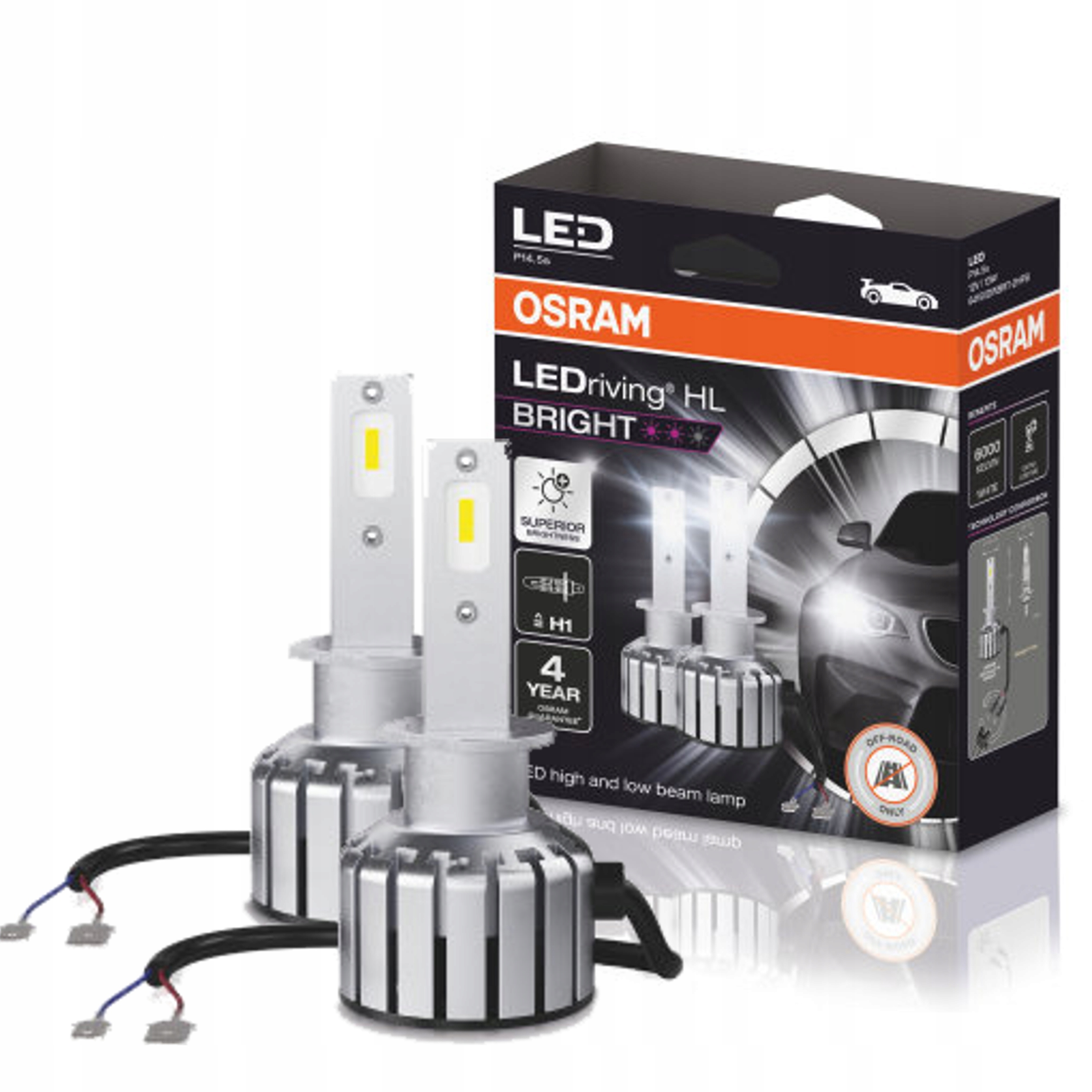 Osram LEDriving HL Bright H1 – Wydajne oświetlenie LED do Twojego samochodu