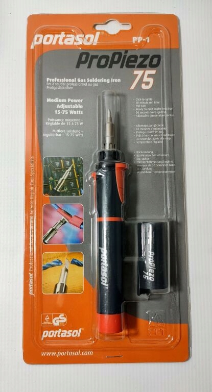 Lutownica gazowa Portasol Pro Piezo 75 Kit – Niezawodne narzędzie do lutowania