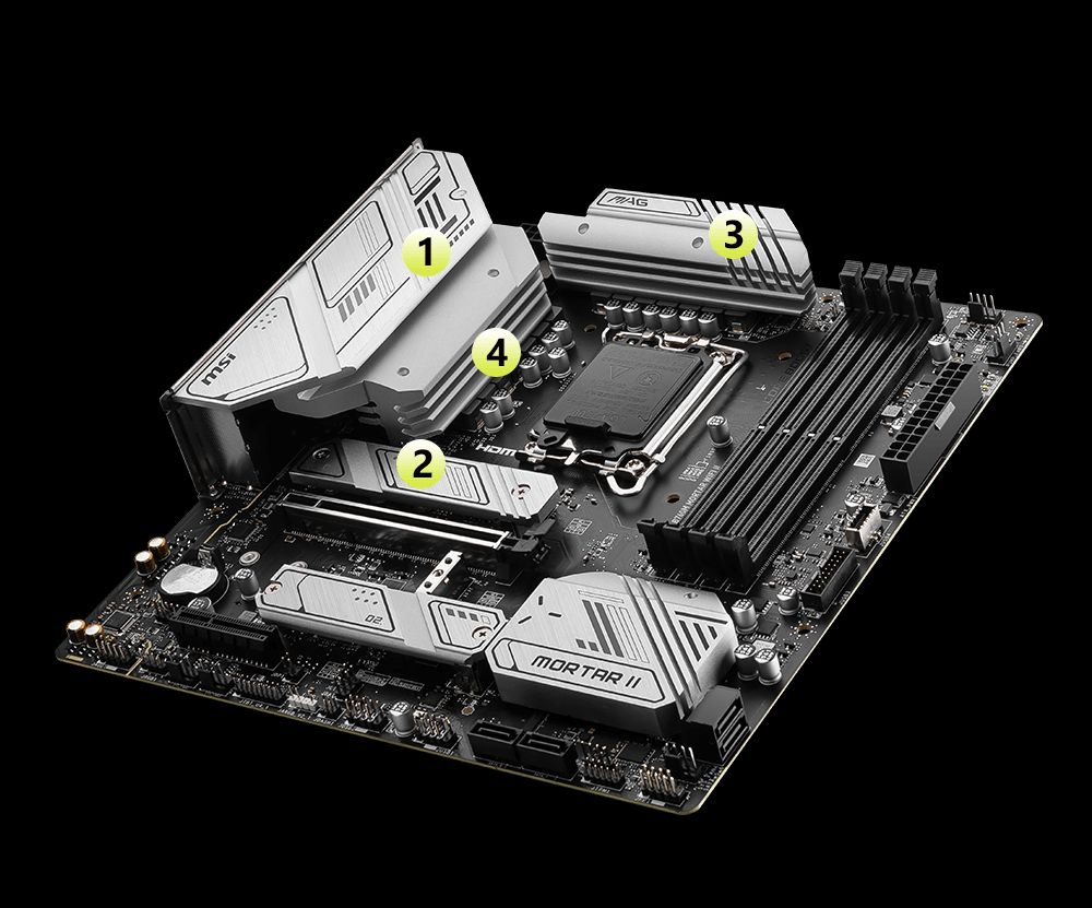 MAG B760M MORTAR WIFI Ⅱ Intel i5 14400F MSI MAG B760M MORTAR WIFI II - Płyta główna - Morele.net