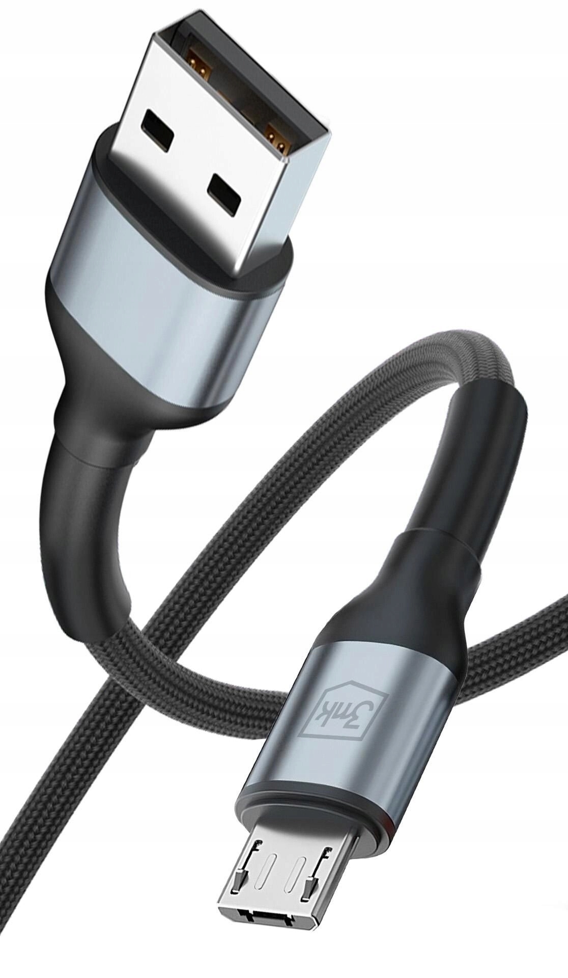 Kabel 3mk Hyper Cable N-SERIES A do Micro 50cm QC 3.0 – Idealne rozwiązanie do ładowania