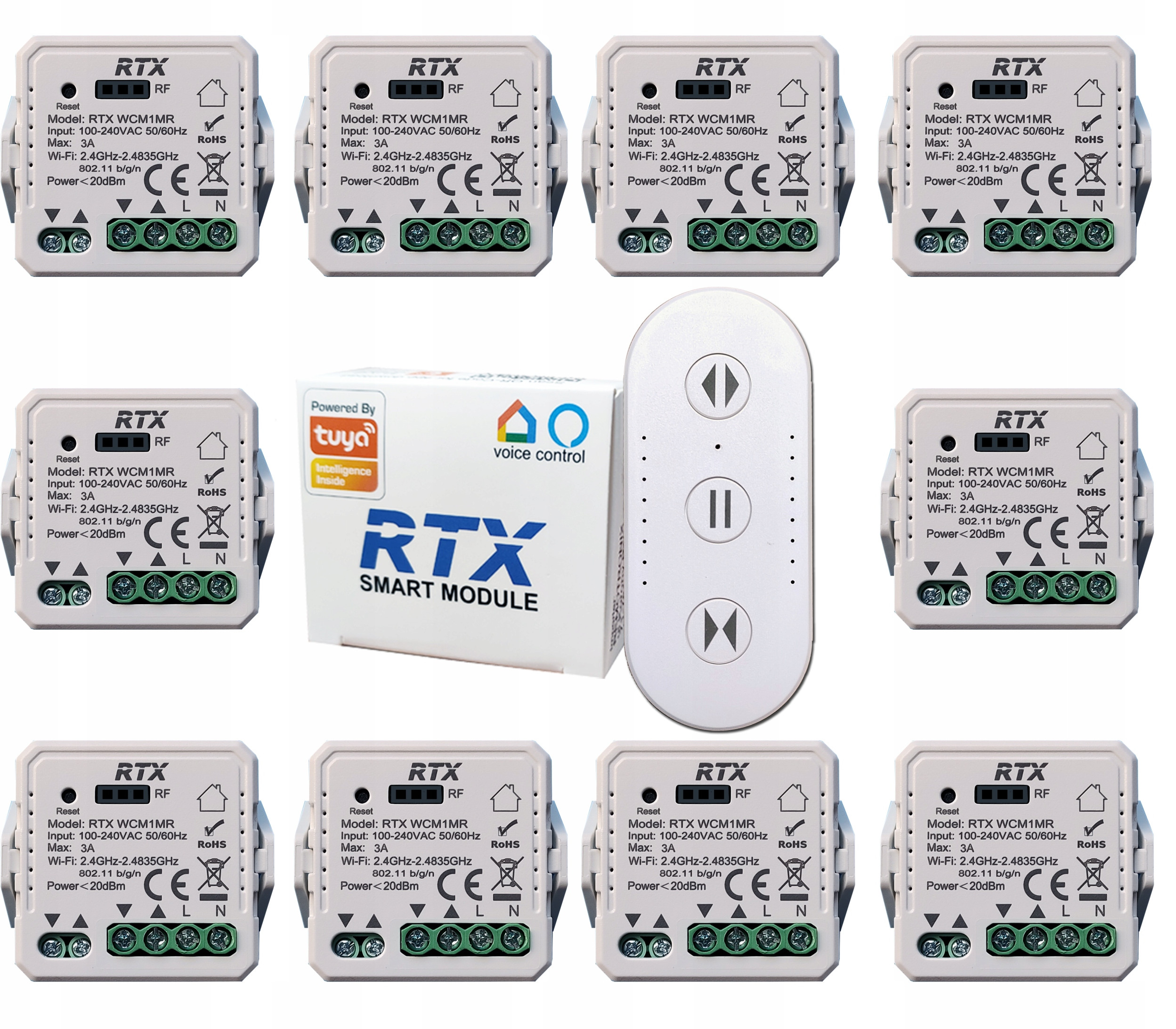 10x Sterownik Rolet TUYA WiFi Pilot RFR-CM GRATIS – Inteligentne zarządzanie roletami w Twoim domu