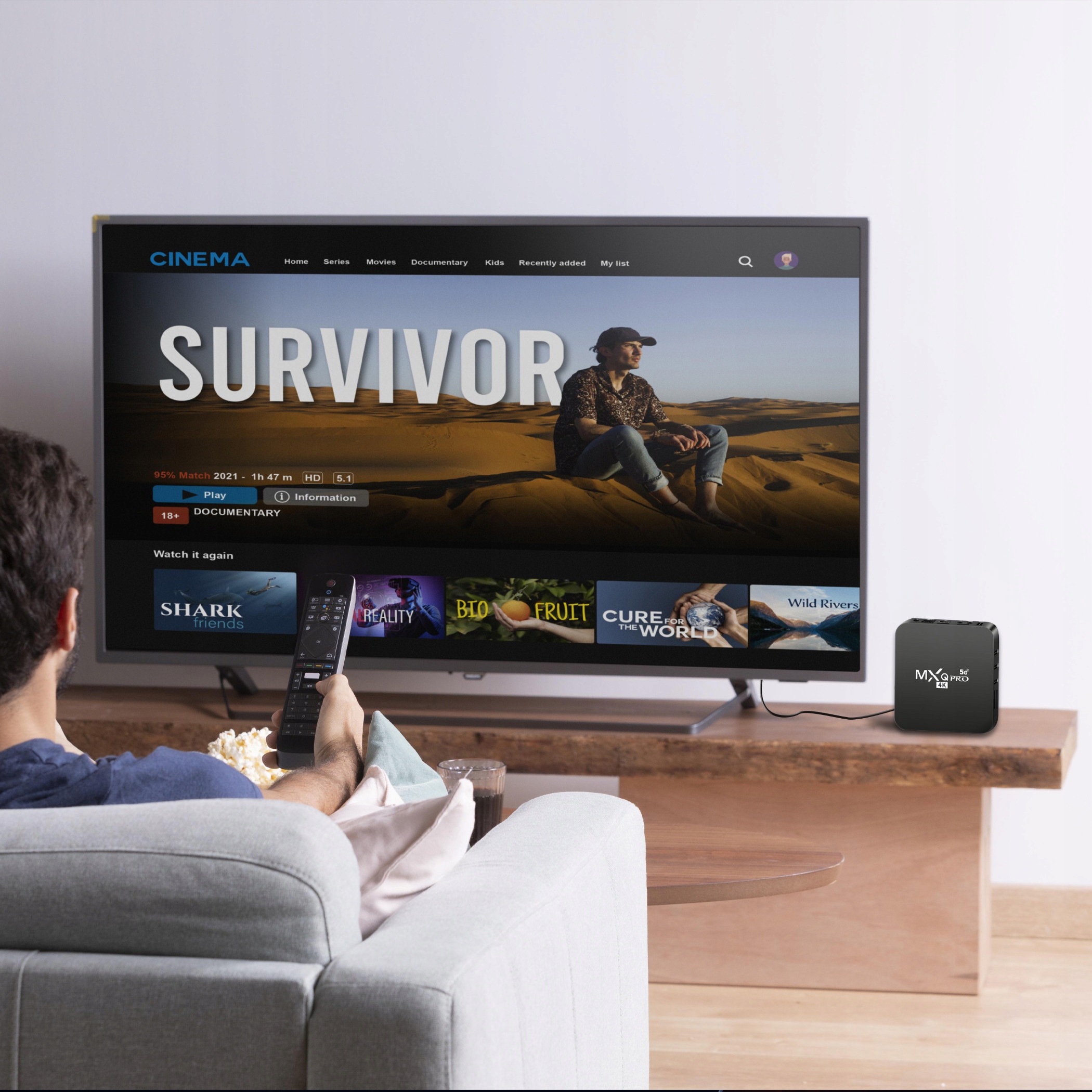 M024E SMART TV BOX 8GB MXQ PRO 4K DEKODER ANDROID 7.1 – Twoje centrum rozrywki