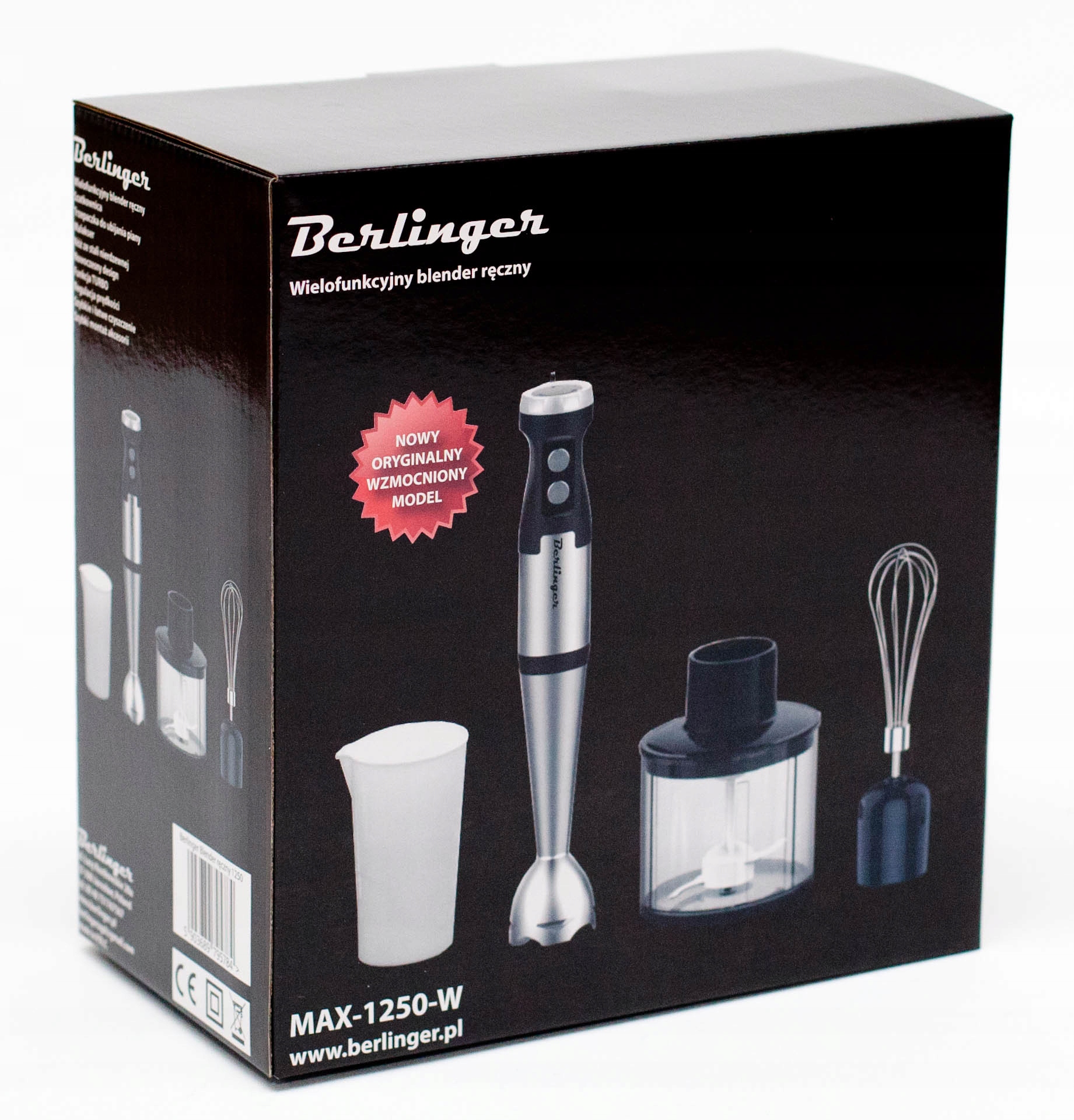 Profesjonalny blender ręczny Berlinger MAX-1250-W – moc i funkcjonalność