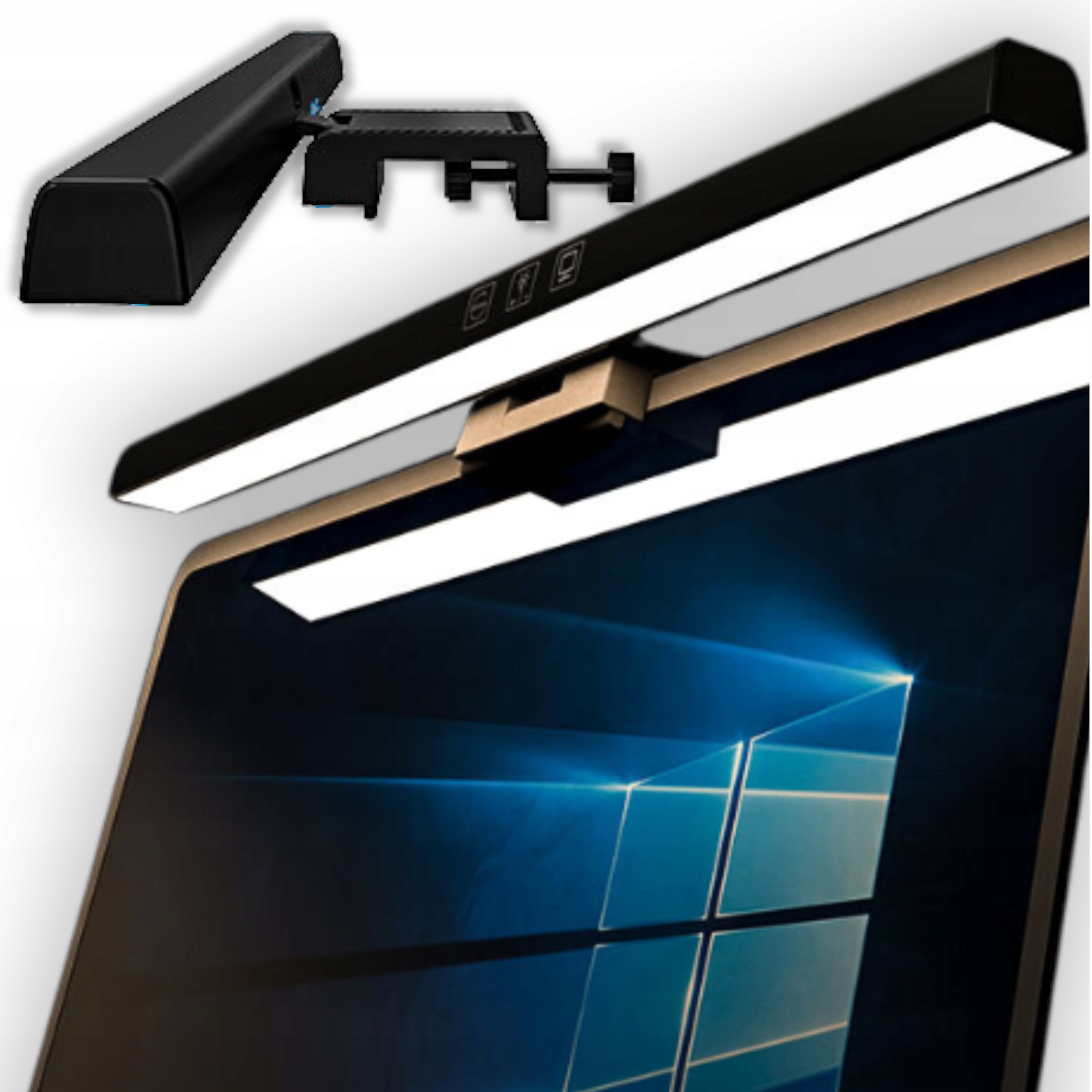 LAMPKA LED BIURKOWA NA MONITOR EKRAN KOMPUTERA LAPTOPA REGULACJA BARWY USB – Idealne oświetlenie do pracy